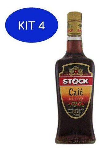 Kit 4 Licor Stock Café 720ml