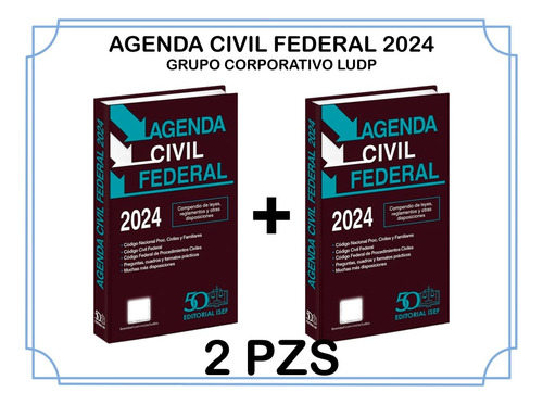 Agenda Civil Federal 2024 (2 Piezas)