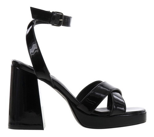 Imagen 2 de 4 de Tacones Para Mujer Dama Tipo Sandalia Con Plataforma Frontal