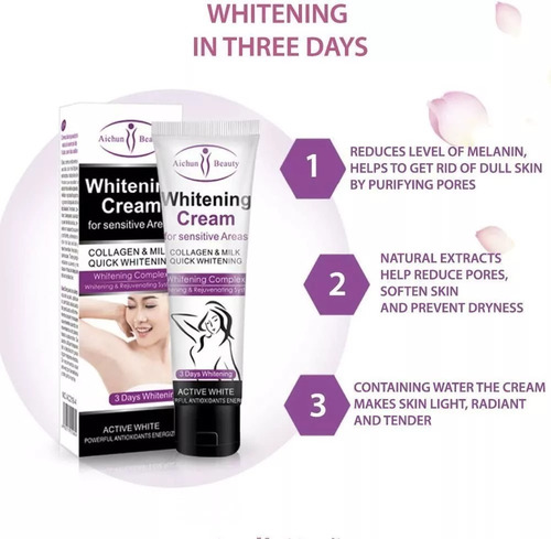 Crema Aclarante Whitening Cream Axilas Y Áreas Sensibles