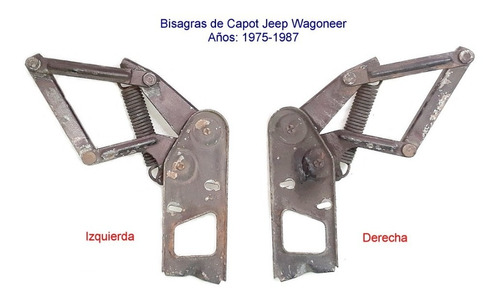 Bisagras De Capot Jeep Wagoneer 1975-87