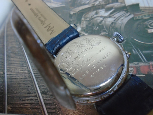 Roskopf Patent Antigo Ferroviaro Trem 1900 Porcelana Raro