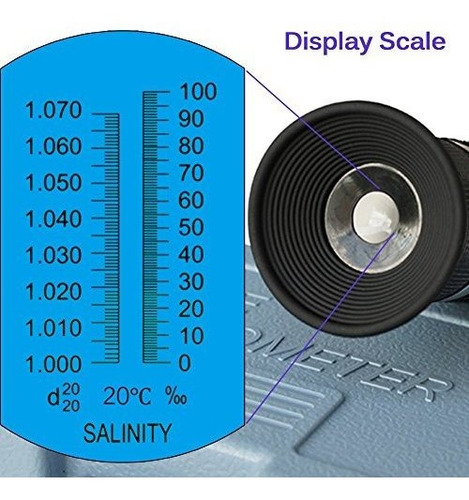 Refractómetro De Salinidad Para Acuarios De Agua De Mar