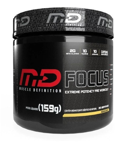 Pre Treino Workout Focus 159g Md Muscle Definition Forte