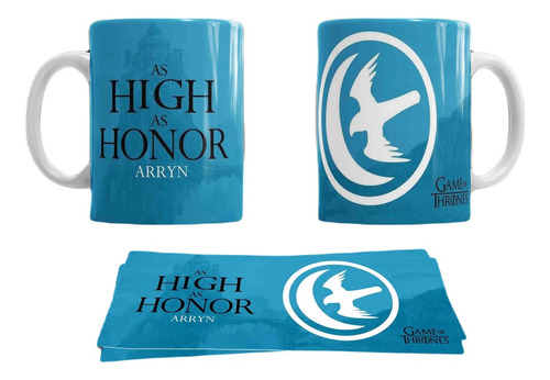 Taza De Game Of Thrones De Las Casas Y Personajes Color Agua Arryn