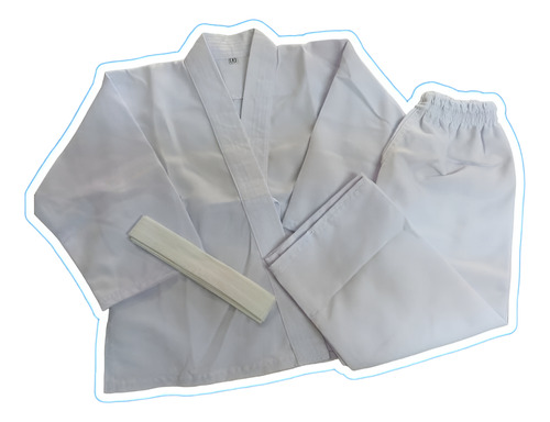 Uniforme Para Karate Blanco Kumite Drill Talla S A Talla L