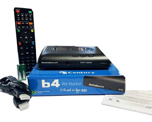 Kit 4 Receptor E Conversor Midiabox B4 Century Midia Box B4