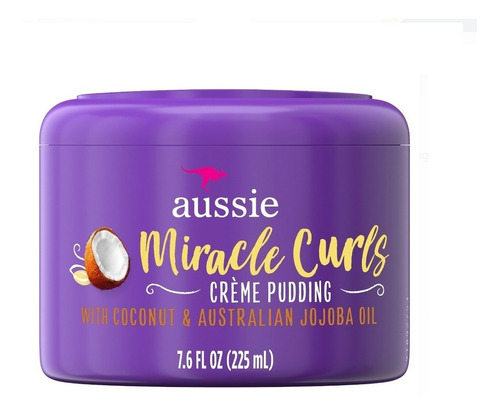 Aussie Miracle Curls Pudin Crema De Peinar Crespos Con Coco