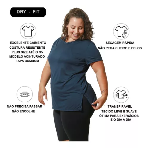 Regata Feminina Plus Size Blusa Academia Dry Fitness Malha Fria - 041