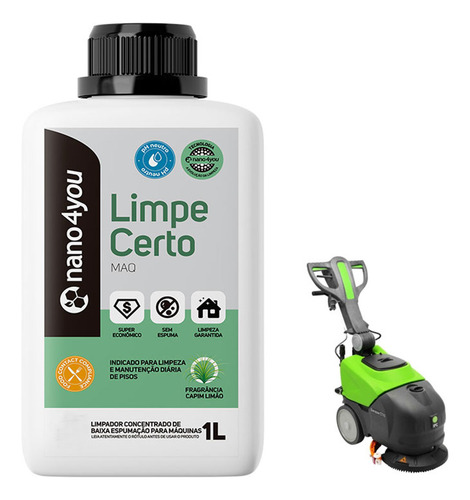 Detergente Limpeza Pesada Biodegradável Maquina Lava Pisos