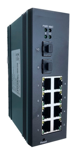 Switch Ethernet Industrial 8p+2fo 10/100/1000t  Adminis Poe