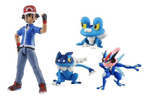 Set De Figuras Pokemon: Ash + Greninja Takara Tomy®