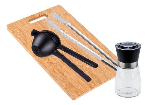 Imagem 1 de 11 de Kit Acessórios Para Churrasco Weck