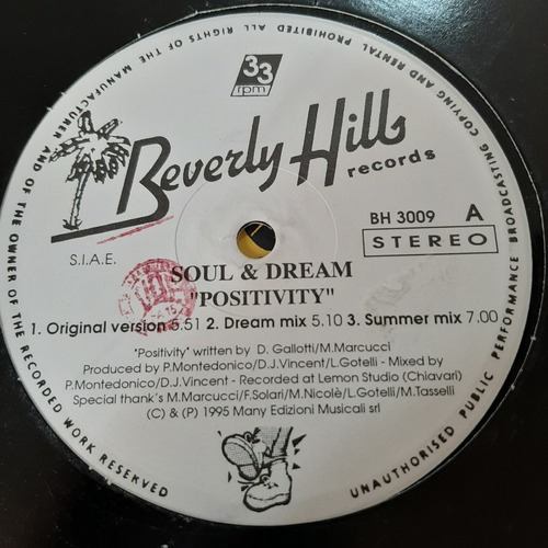 Vinilo Soul & Dream Positivity Paraiso Beverly Hills E2