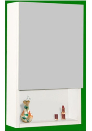 Botiquín Amube Trento 30 X 50 Cm Blanco Espejo 1 Estante