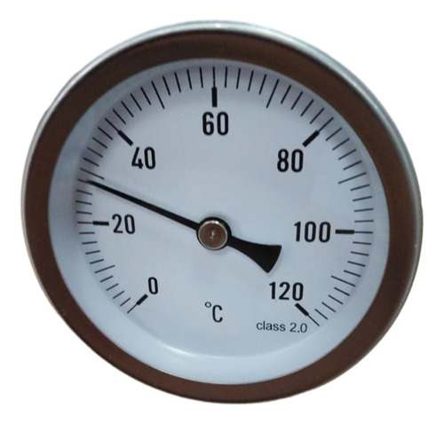 Termómetro Metálico Para Medir La Temperatura Del Agua Para