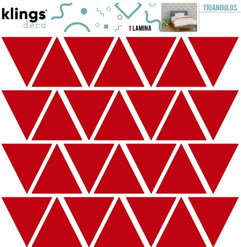 Imagen 2 de 6 de Vinilos Decorativos Trama Estrellas Círculos Triángulos