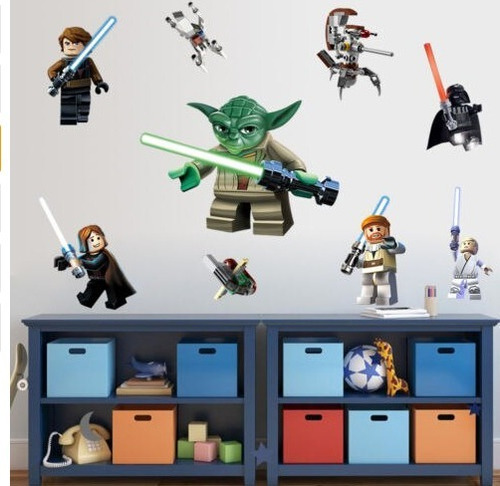 Afiche Adhesivo Vinilo Decorativo Star Wars Lego