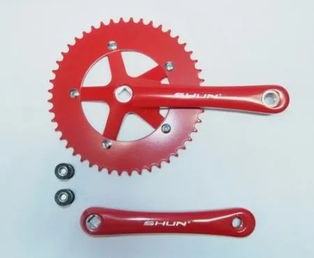 Plato Palanca Simple Shun 170x48 Eje Cuadrado Fixie Urbana