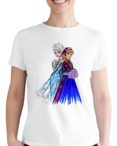 Playera Ana Y Elsa Frozen Olaf Disney Princesa