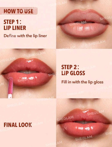 Lápiz Delineador De Labios Y Gloss 2 En 1 Sheglam