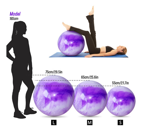 Pelota De Yoga Gruesa Y Antiráfagas, Pelota De Ejercicio