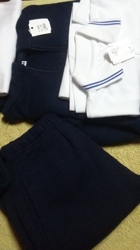 Conjunto Colegial Camp Buzo Pantalones Chomba Remera Talle10