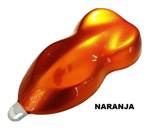 Imagen 3 de 3 de Barniz Candy Color Naranja X 1 Lt.