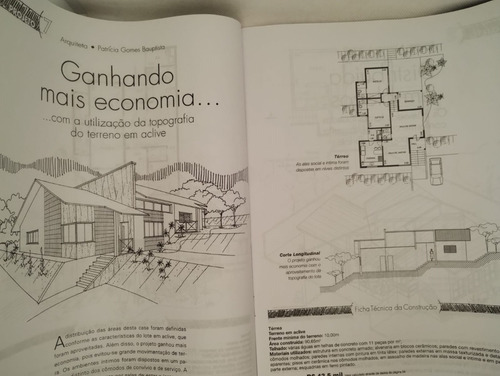 Revista Casas De 50 A 90m² Projetos Plantas Arquitetos Obra (Usado)