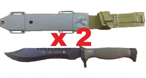 Cuchillo Tactico Militar Pesca Negro