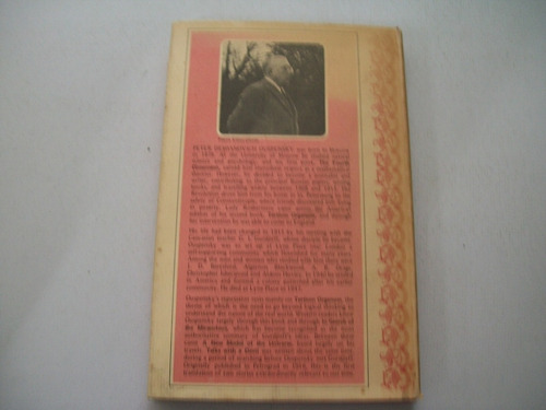 Livro Talks With A Devil Inglés 1972 P D Ouspensky (Usado)