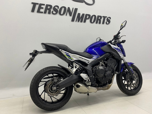 Imagem 5 de 8 de Honda Cb 650f Abs 2018 Azul