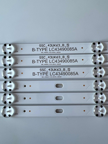 Tiras Leds Lg 43un7100pua Ssc_43uk63_7led_rev01_180228 Hp* (Usado)