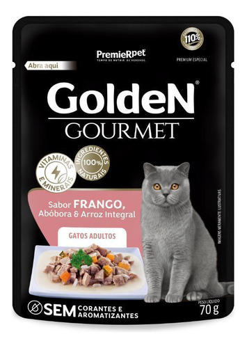 Golden Gourmet Sachê Gato Ad Frango 70g