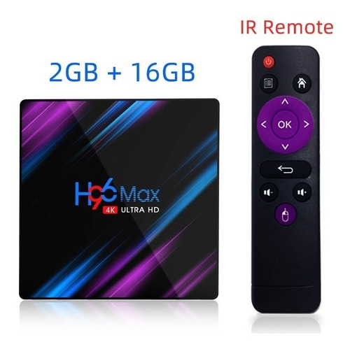 Melhor Tv Box H96 Max 2gb+16gb Para Netflix, Filmes E Tv 4k