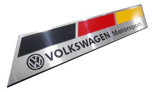 Emblema Alemanha - Germany Motorsport Volkswagen Em Aço Inox
