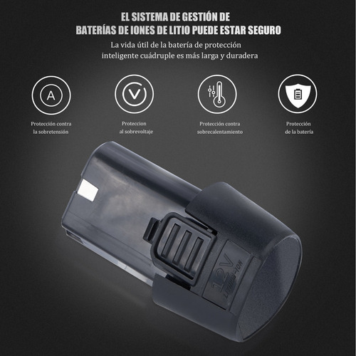 Imagen 5 de 7 de Taladro Atornillador De 3.8 In C/26 Accesorios Y Batería 12v