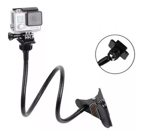 Soporte Brazo Ajustable Pinza Clip Gira 360 Compatible Gopro