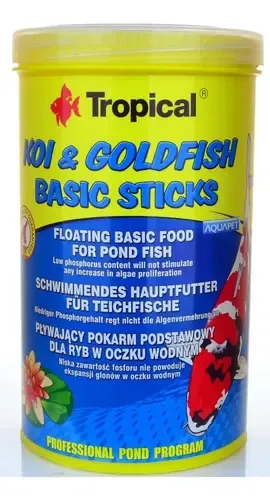 RAÇÃO PARA PEIXES - TROPICAL - KOI & GOLDFISH BASIC STICKS