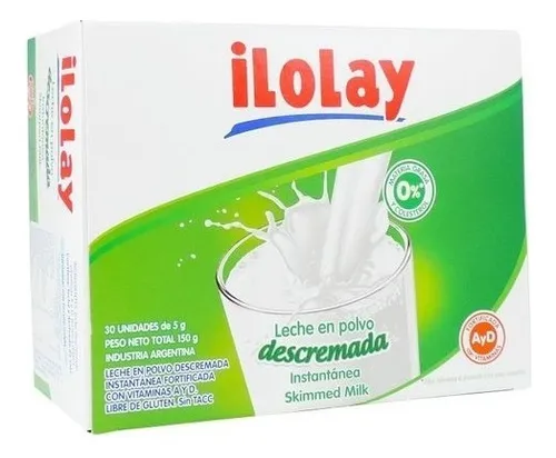 comprar Leche En Sobres En Polvo Descremada Ilolay 240 Sobres 5 Grs