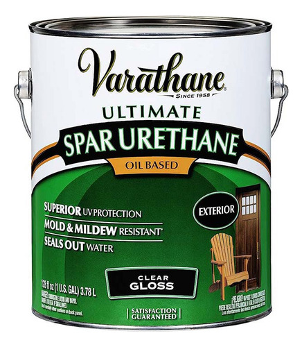 Varathane Exterior Spar Uretano Uv Base Aceite X 1 Gl