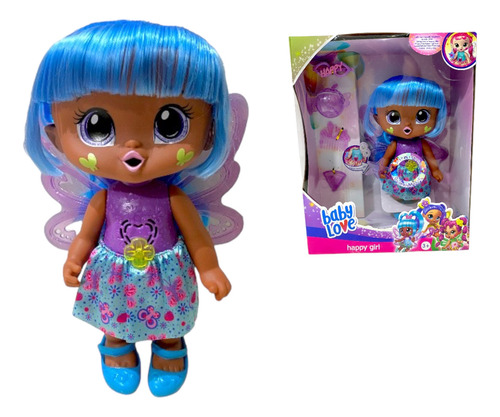 Boneca Baby Love Fada Gigi Glimmer Com Som E Acessórios