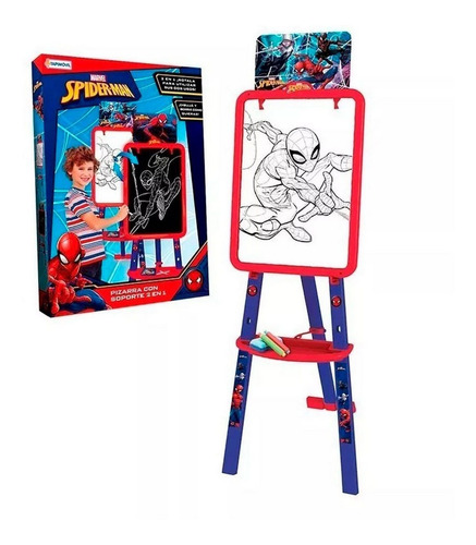 Pizarron En Atril Reversible Spiderman +1 Mts Ploppy 810052