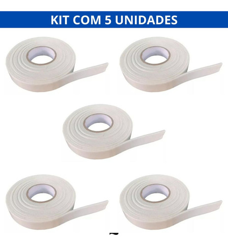 Fita Dupla Face Com 5 Unidades Cola Fixar Objetos Em Parede
