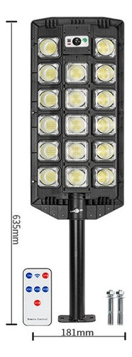 Foco Led Solar Sensor Movimiento 1000w
