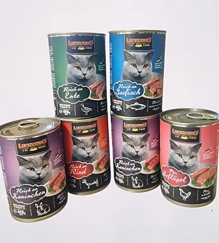 Alimento Húmedo para Gatos Leonardo Pack 6 Latas Multisabor 400g