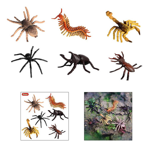2 Figuras De Insectos De Plástico Variados Insectos Catalpa