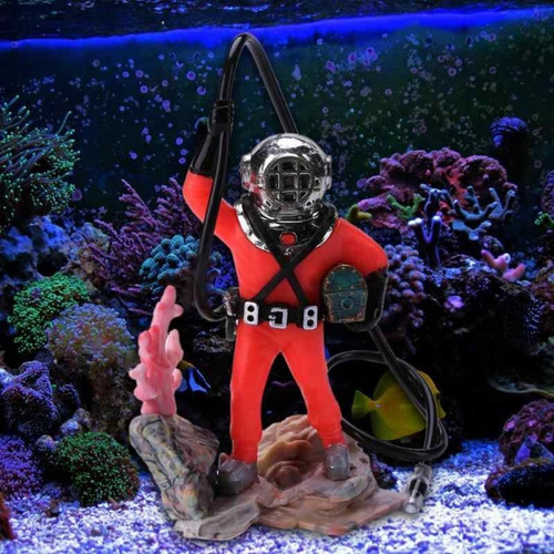 Imagen 4 de 5 de Decoración Buzo Para Acuario Y A