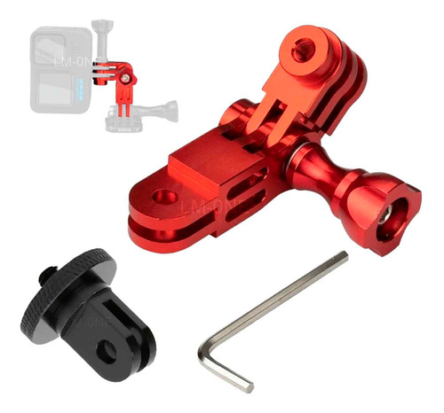 Adaptador 1/4 + Extension De Aluminio P/ Gopro, Insta360 Dji