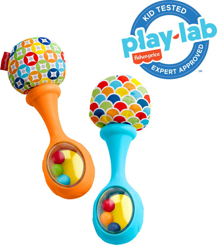 Maracas Rattle 'n Rock De Rattle Fisher-price, Color Azul/na